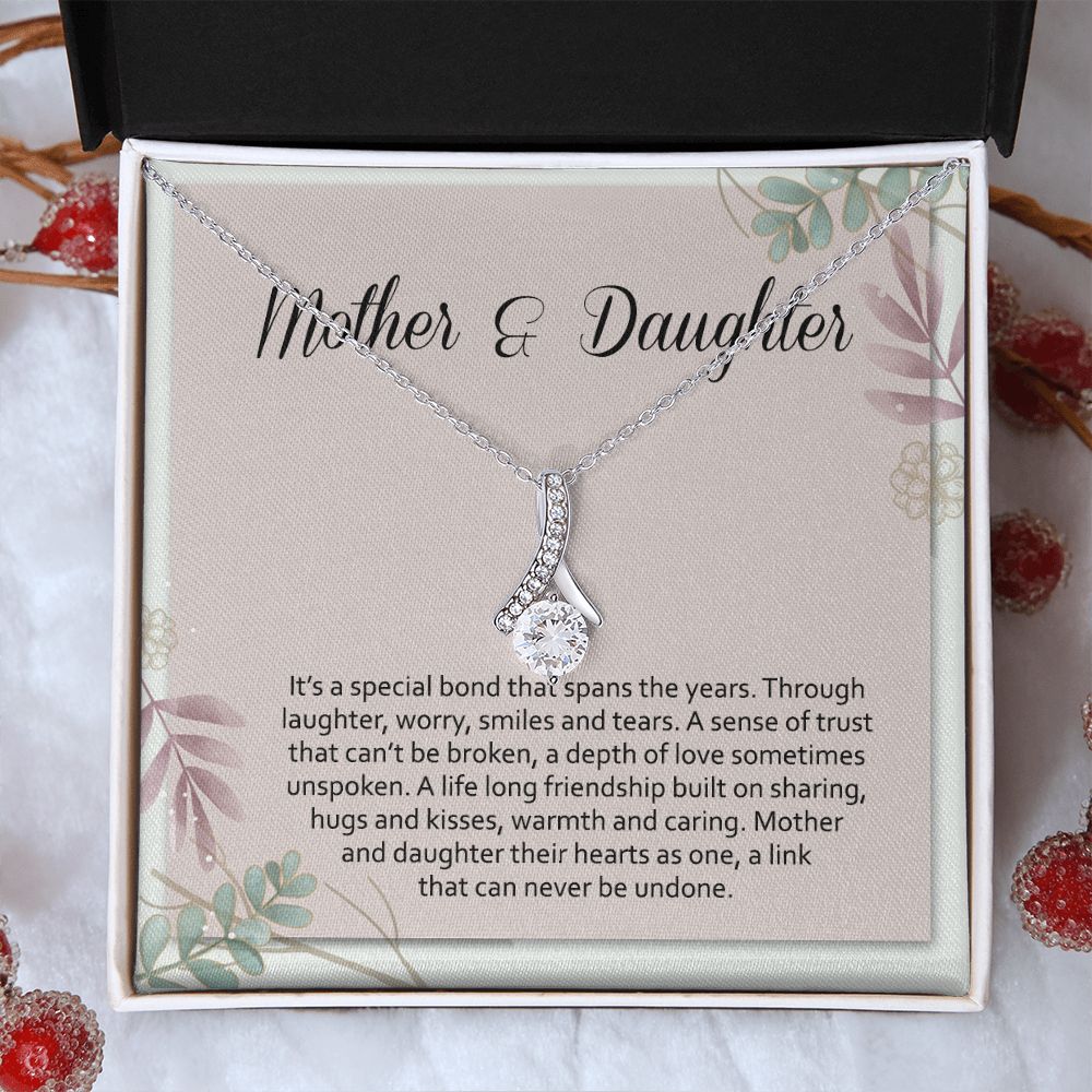 Mom Necklace Gifts for Mom from Daughter to Mom Gifts for Mothers Day from Daughter, To My Mom Necklace from Daughter to Mom Birthday Gifts Necklace with Message Card and Gift Box2245 Alluring Beauty Necklace