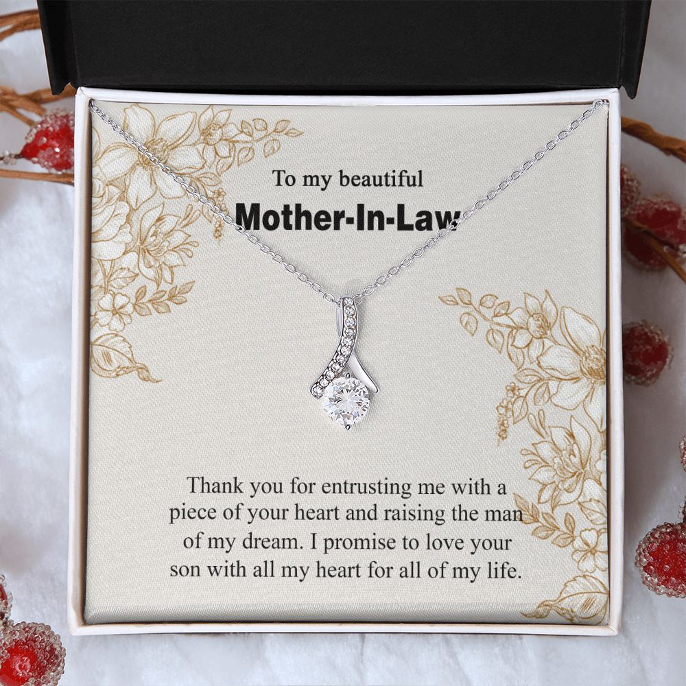 Mother in Law Necklace, Jewelry for Women, Future Mother in Law Gifts from Daughter in Law, Mother of Bride Gifts For Mother in Law, Birthday Gifts For Mother In Law From Daughter In Law14 Alluring Beauty Necklace