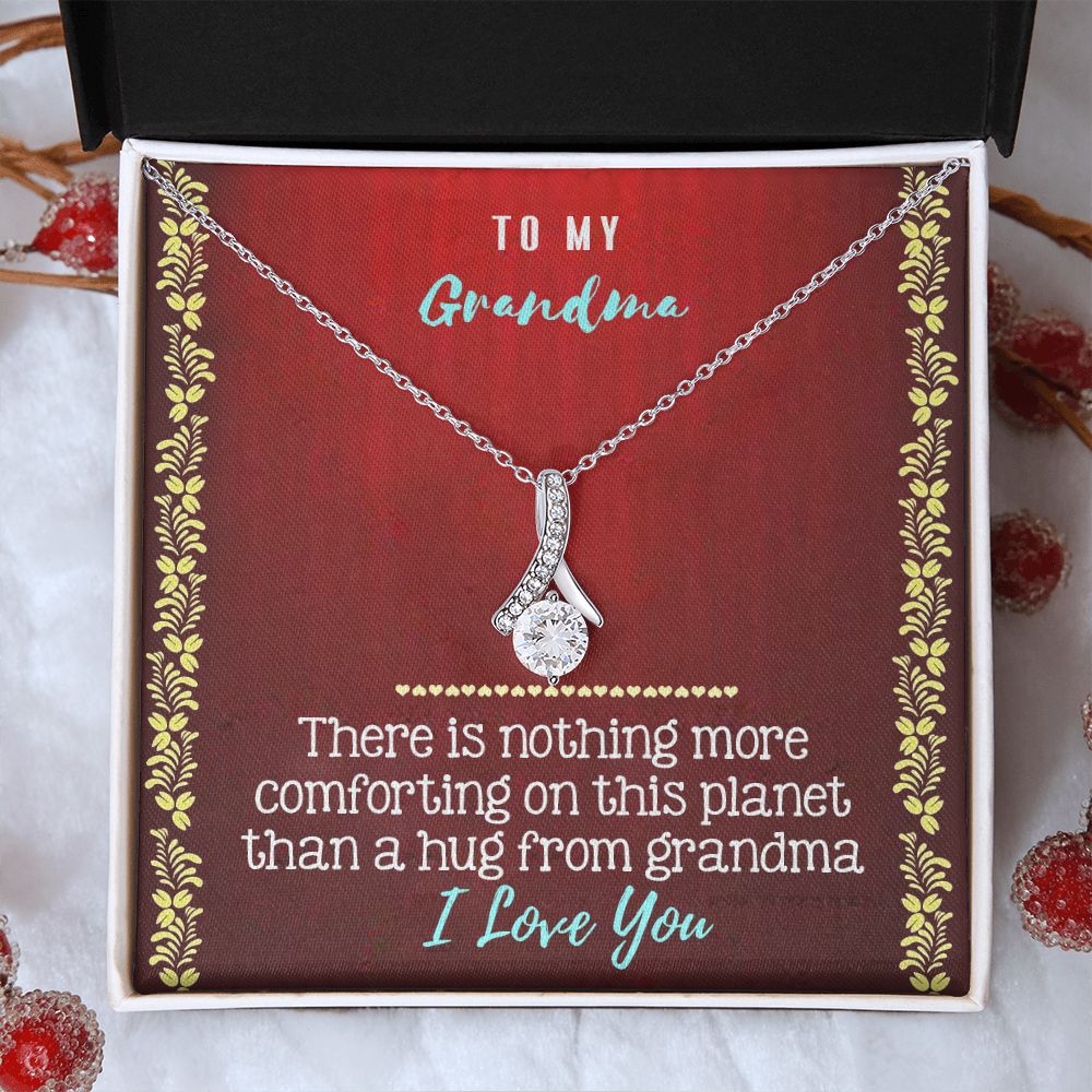 To My Grandma Necklace, Gift for Grandmother Necklace, Mothers Day Gift For Grandma Nana, Grandma Jewelry From Grandchildren GrandKids , Jewelry Box Gift For Grandma Grandmother20 Alluring Beauty Necklace