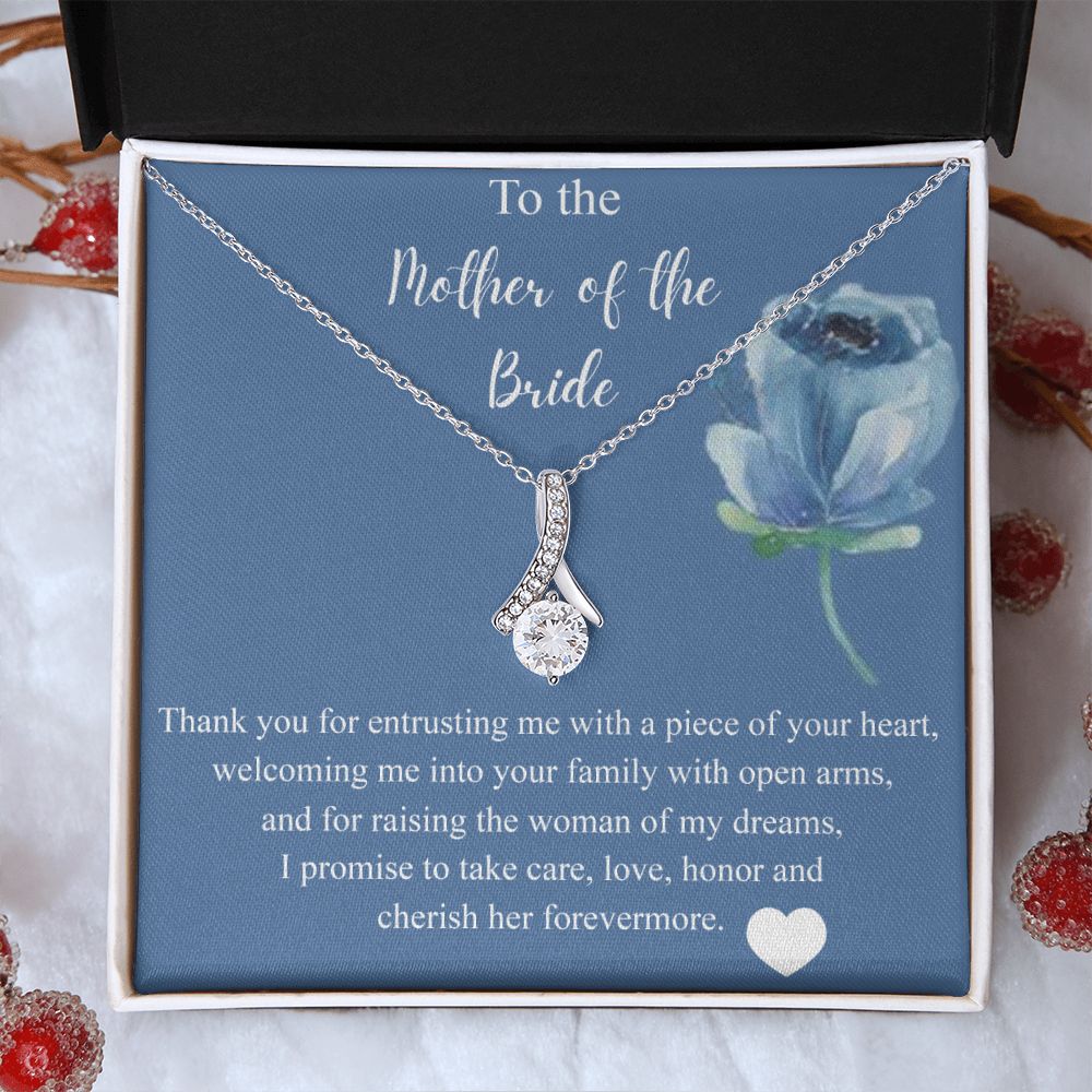 Mother Of The Bride Gift From Groom, Alluring Beauty Necklace, Future Mom Alluring Beauty Necklace