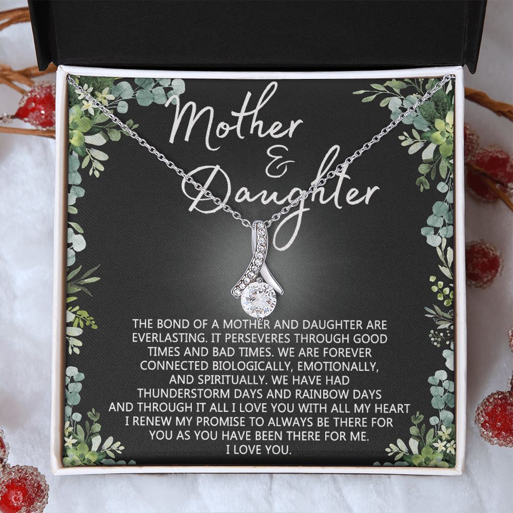 Mother Daughter Necklace Mothers day Necklace Mother Daughter Gift Mother Daughter Jewelry Gift For Daughter From Mom Daughter Mother Birthday Gift Alluring Beauty Necklace