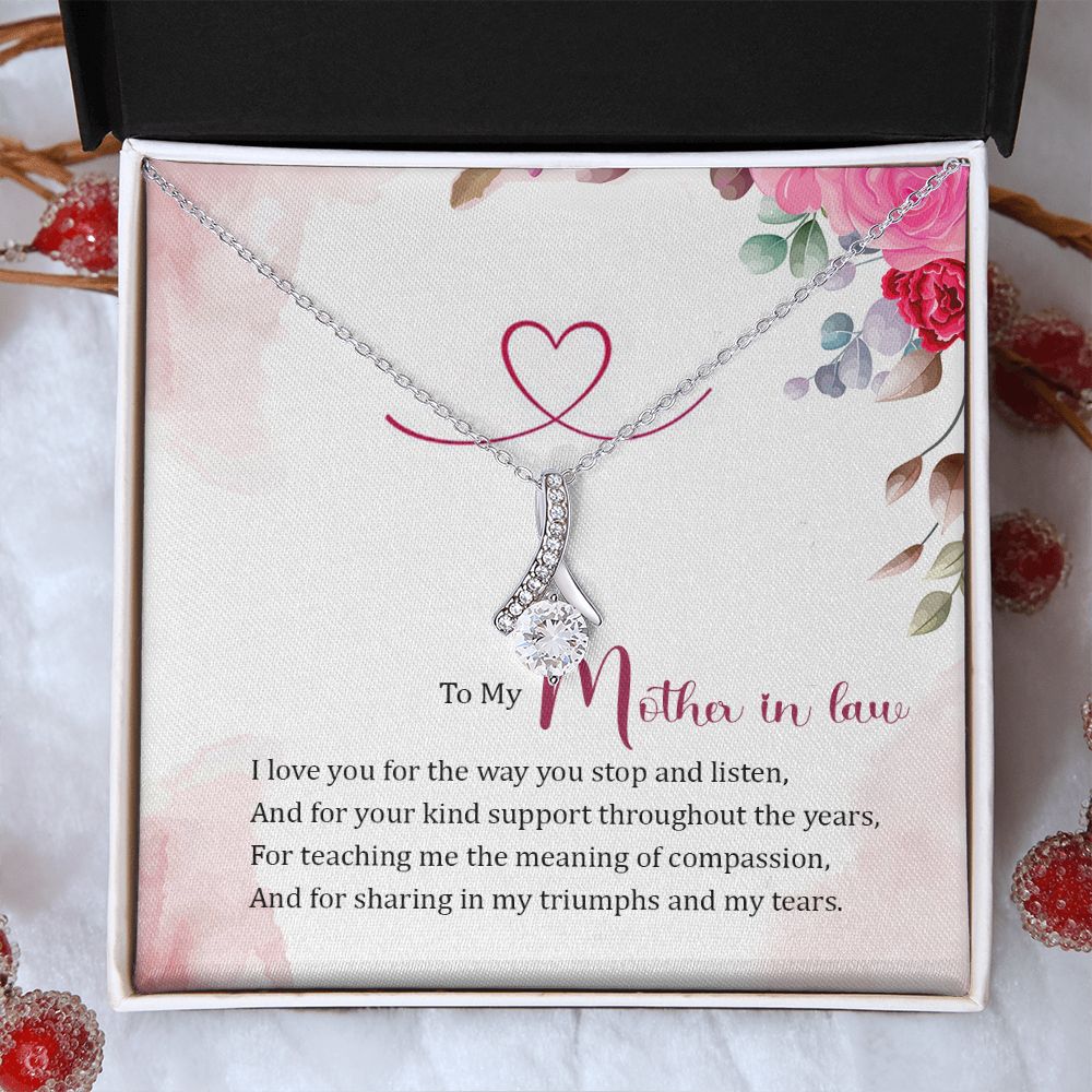 Mother in Law Necklace, Jewelry for Women, Future Mother in Law Gifts from Daughter in Law, Mother of Bride Gifts For Mother in Law, Birthday Gifts For Mother In Law From Daughter In Law17 Alluring Beauty Necklace