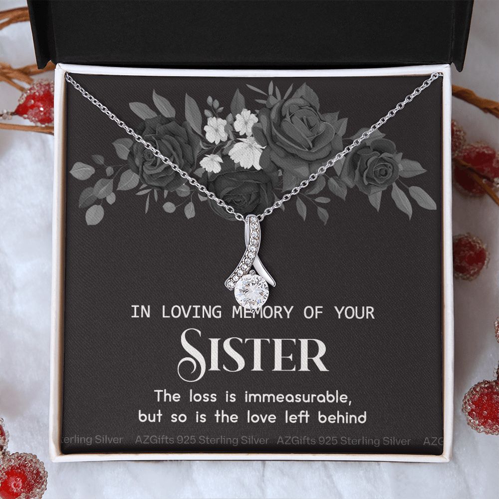 In Memory Of Your Sister, Sympathy Gift Loss Of Sister, Sympathy Gift Box, Loss Of Sister Necklace, Loss Of Sister, Loss Of A Sister Alluring Beauty Necklace