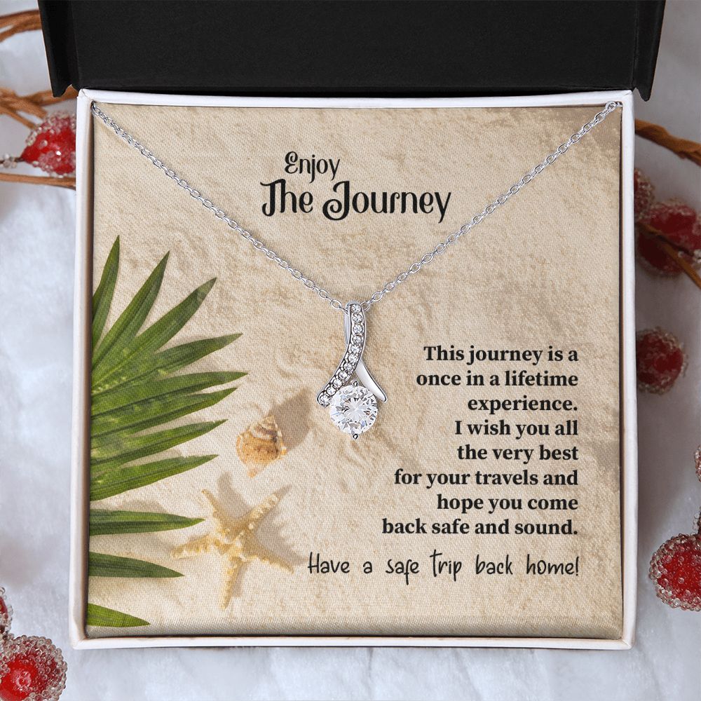 To My Mom Mother Necklace Pendant Gift Enjoy Your Journey By Sanad With Message Card Gift For Mom Alluring Beauty Necklace