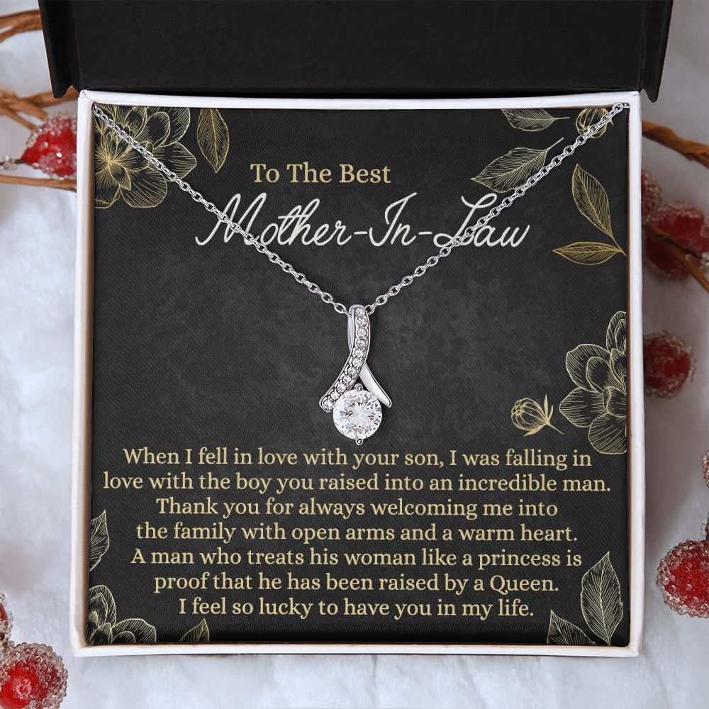 Mother In Law Gift, Cute Mother In Law Gifts Christmas, Unique Gift for Mother In Law Birthday, Best Mother In Law Gift, Mother-In-Law Gift Alluring Beauty Necklace