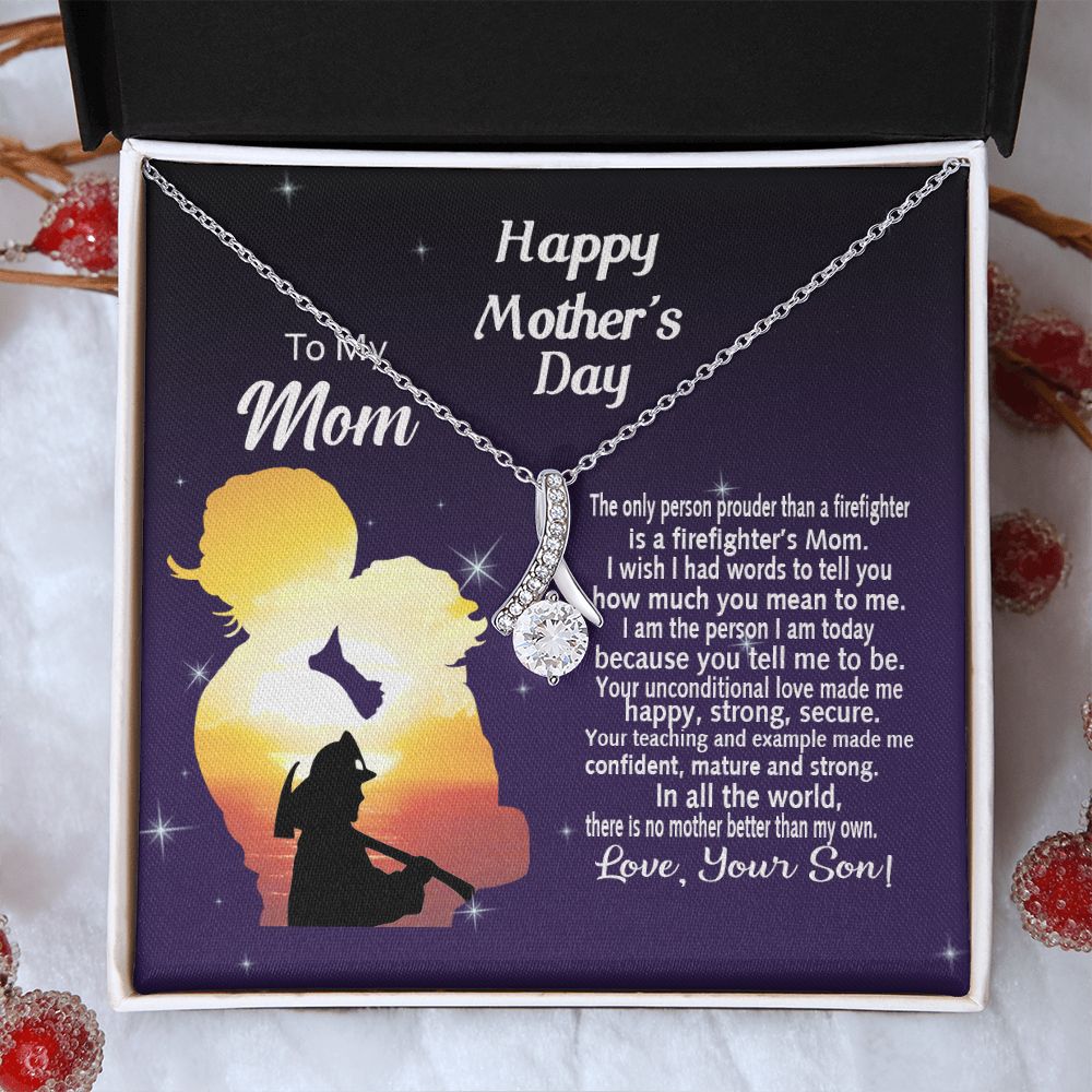 Mom Necklace Gifts for Mom from Daughter to Mom Gifts for Mothers Day from Daughter, To My Mom Necklace from Daughter to Mom Birthday Gifts Necklace with Message Card and Gift Box14 Alluring Beauty Necklace