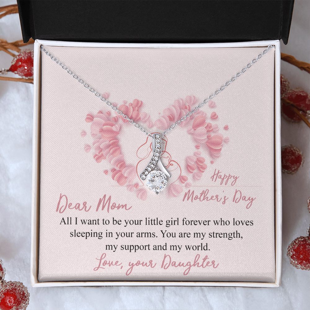 Mom Necklace Gifts for Mom from Daughter to Mom Gifts for Mothers Day from Daughter, To My Mom Necklace from Daughter to Mom Birthday Gifts Necklace with Message Card and Gift Box25 Alluring Beauty Necklace
