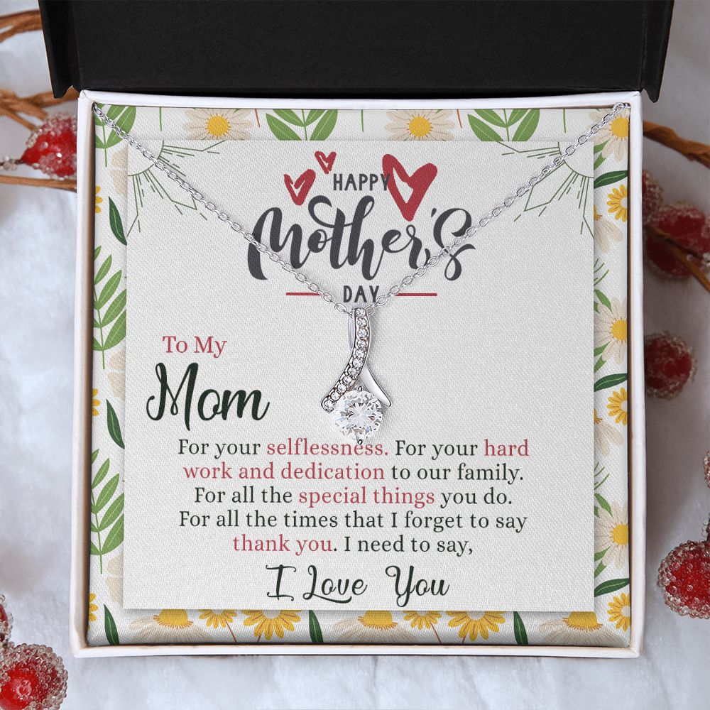 Mom Necklace Gift Best Mother Gifts From Kids  Mommy Gifts Mom Birthday Gift Children Jewelry Set Mother’s Day Gift For Her Alluring Beauty Necklace