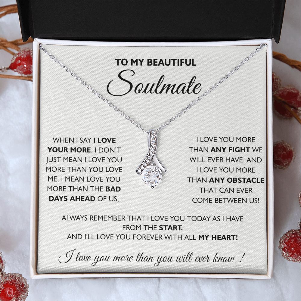 To My Soulmate Necklace Eternal Hope Necklace Valentine Day gift for Soulmate 175133533988 Alluring Beauty Necklace