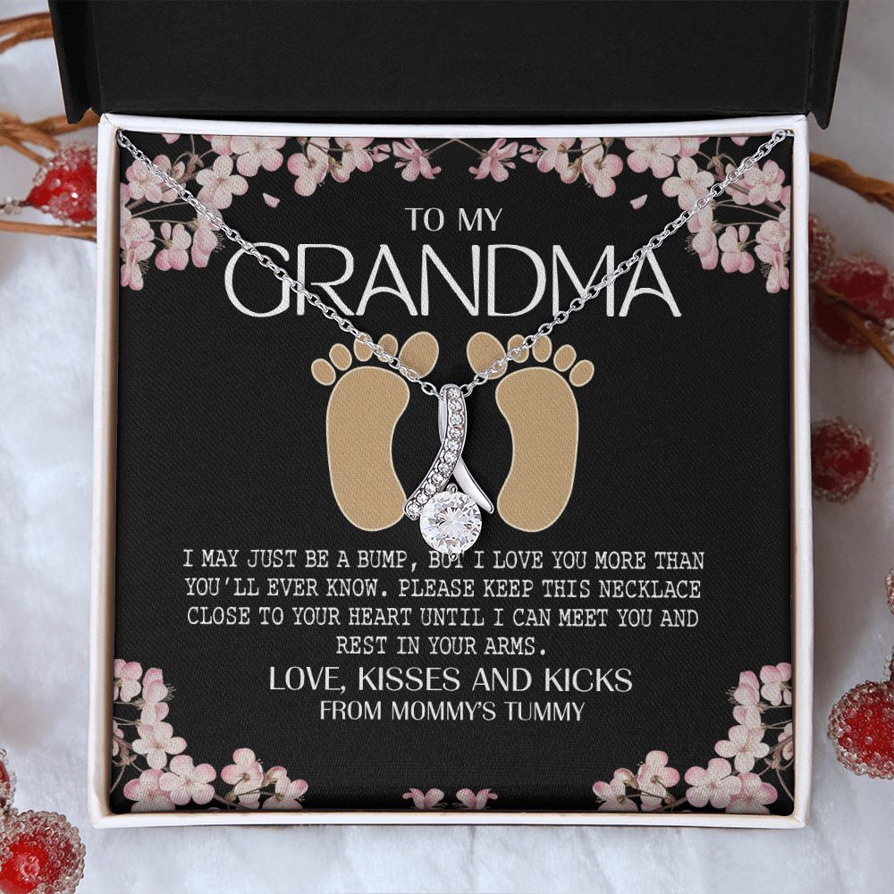 To My Grandma Necklace, Gift for Grandmother Necklace, Mothers Day Gift For Grandma Nana, Grandma Jewelry From Grandchildren GrandKids , Jewelry Box Gift For Grandma Grandmother16 Alluring Beauty Necklace