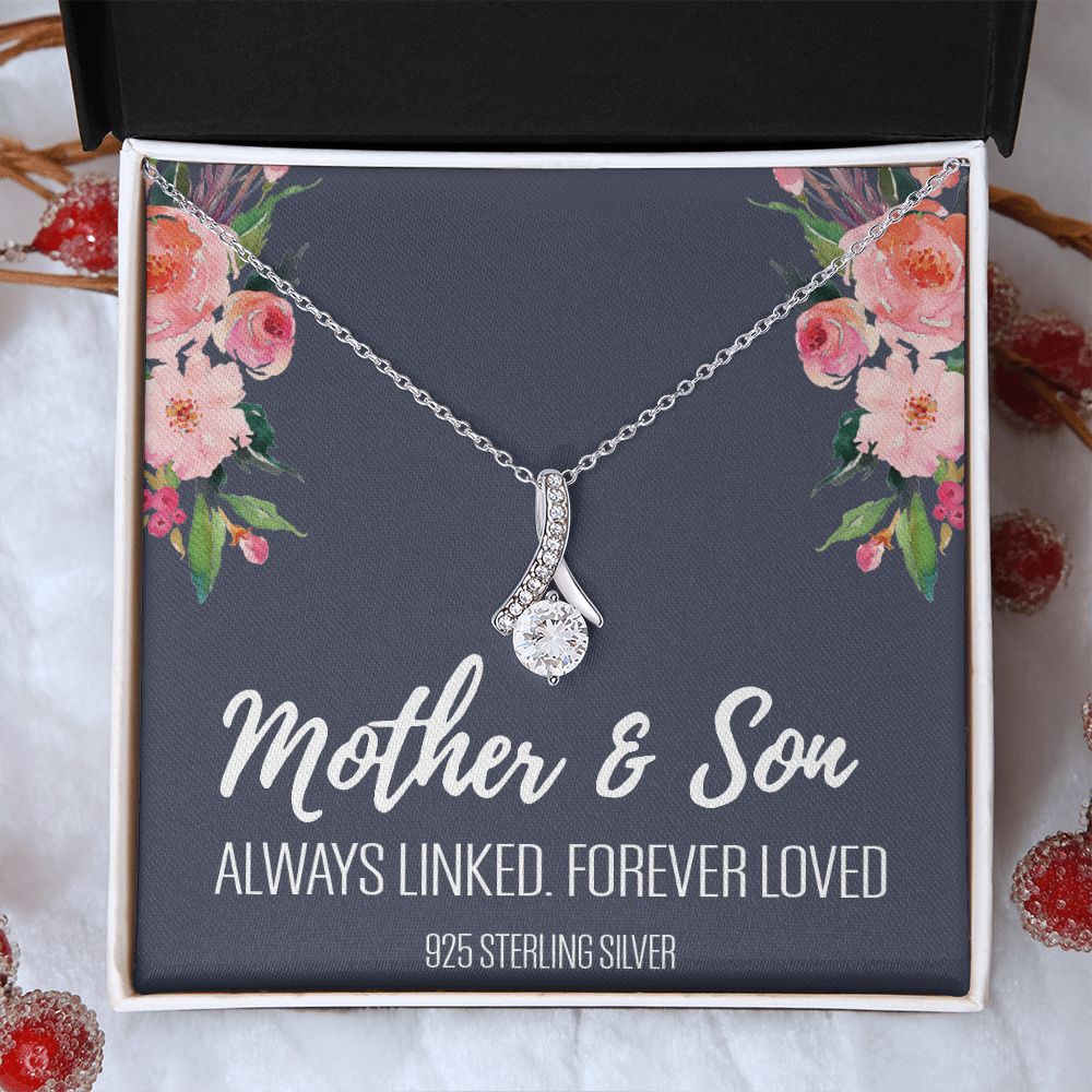 Gift For Mom From Son, Mother Son Gifts, Happy Mother's Day Necklace, Mom Gift Alluring Beauty Necklace