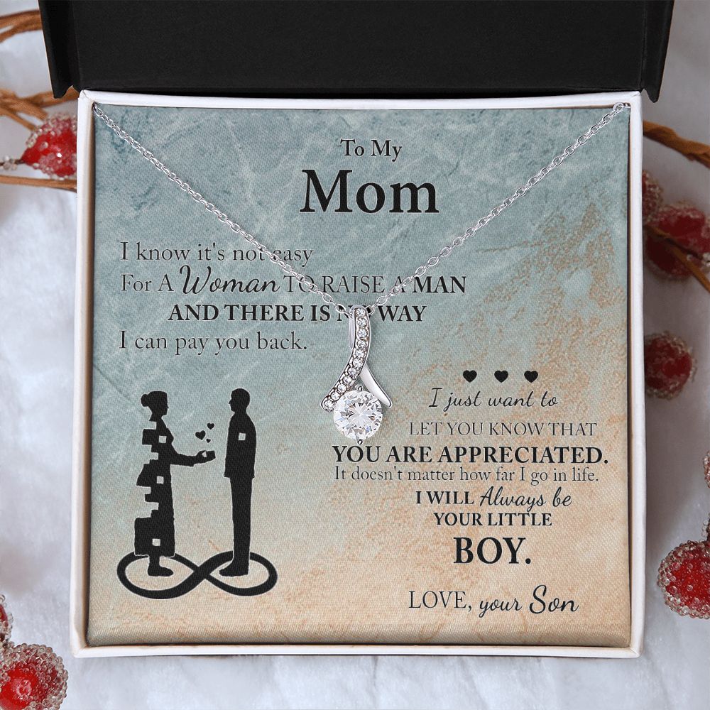 Mom Gift From Son To Mother Necklace Thoughtful Birthday Gift Sentimental Alluring Beauty Necklace