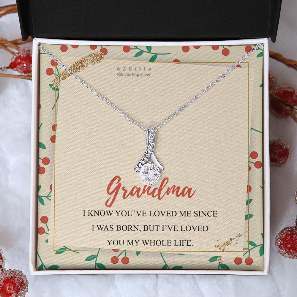 To My Grandma Necklace, Gift for Grandmother Necklace, Mothers Day Gift For Grandma Nana, Grandma Jewelry From Grandchildren GrandKids , Jewelry Box Gift For Grandma Grandmother15 Alluring Beauty Necklace