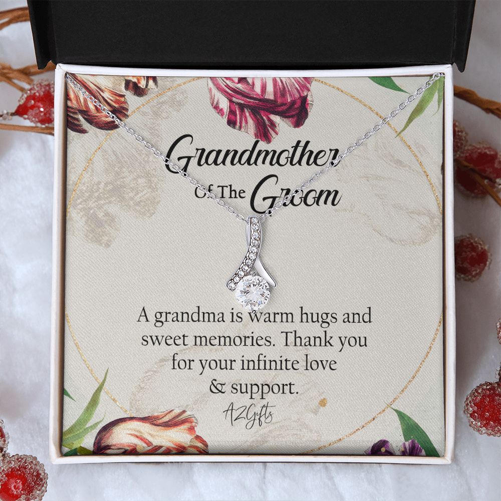 To My Grandmother Necklace, Gift for Grandmother Necklace, Mothers Day Gift For Grandma Nana, Grandma Jewelry From Grandchildren GrandKids , Jewelry Box Gift For Grandma Grandmother1 Alluring Beauty Necklace