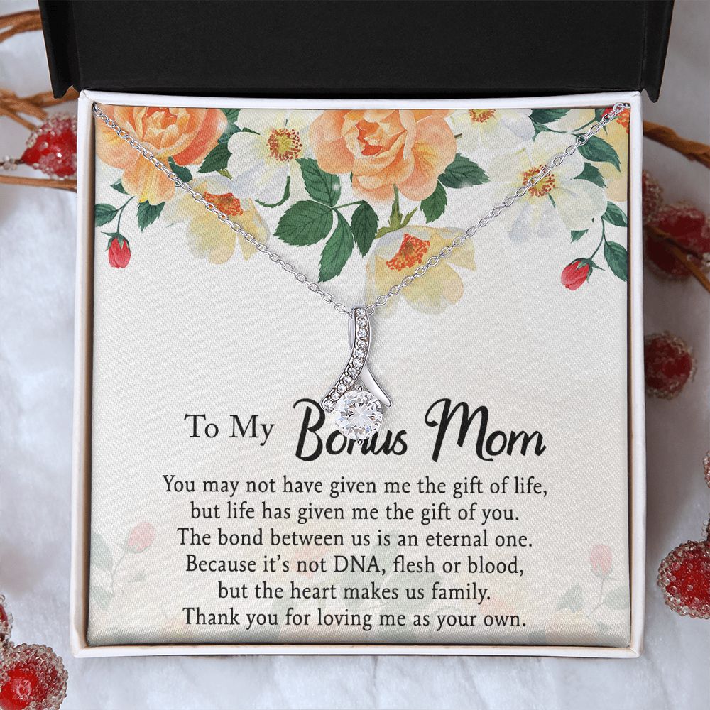 Mother Daughter Necklace as Daughter Gift from Mom, Mom Necklace as Christmas Gift for Mom from Son, Birthday Gift for Mother in Law Necklace, Bonus Mom Gifts for Step Mom Necklace5 Alluring Beauty Necklace