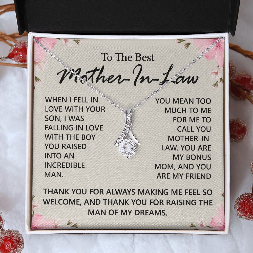 Mother in Law Necklace, Jewelry for Women, Future Mother in Law Gifts from Daughter in Law, Mother of Bride Gifts For Mother in Law, Birthday Gifts For Mother In Law From Daughter In Law12 Alluring Beauty Necklace