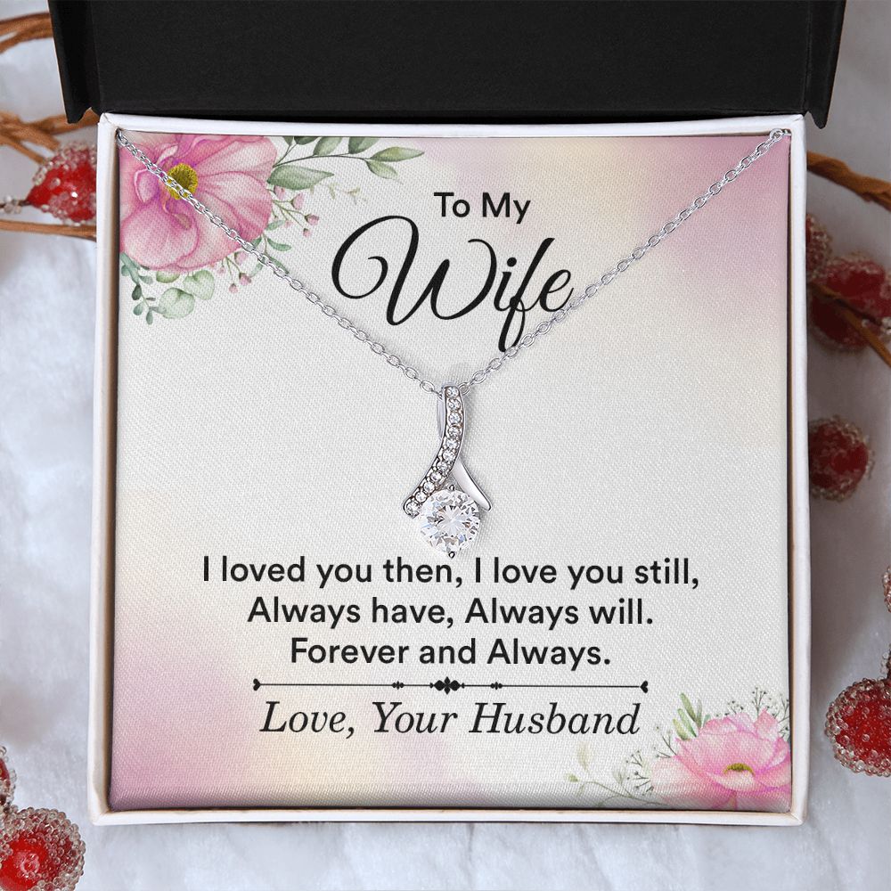 Birthday Gifts For Wife, Necklace Gifts For Wife From Husband, To My Wife Jewelry For Women , To My Wife Necklace  from Husband Wedding Anniversary Present For Wife, Beautiful Wife Jewelry Christmas27 Alluring Beauty Necklace