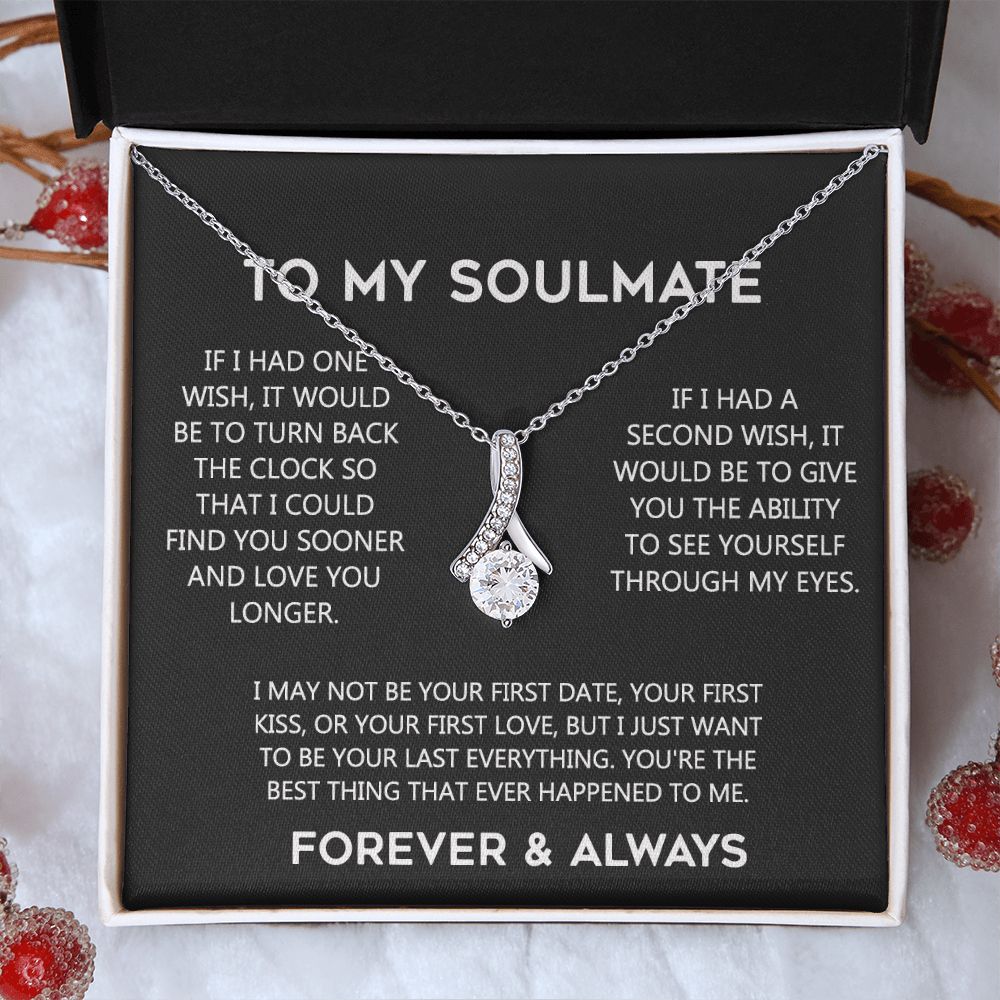 To My Soulmate Eternal Hope Necklace  Wife Soulmate Valentines Day Gift for Her 175144059615 Alluring Beauty Necklace