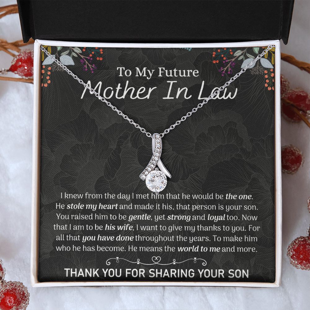 Future Mother In Law Sunflower Bracelet, Mother In Law To Be Gifts, Soon To Be Mother In Law Gifts, Future Mother In Law Birthday Gift Alluring Beauty Necklace