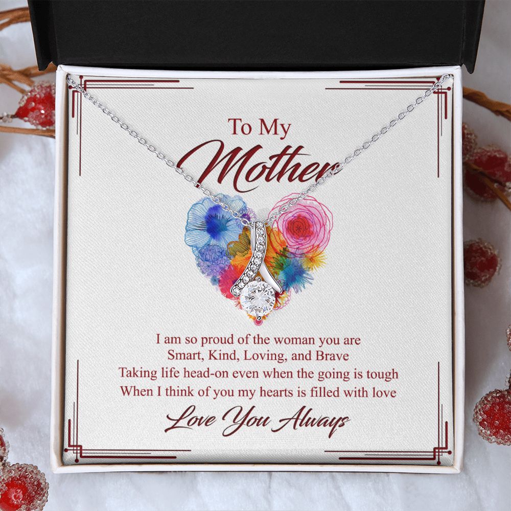 To My Mom Necklace, Gift For Mom, Mother's Day Gift from Daughter, Mom Jewelry Gift for Mothers Day, Birthday Gift for Mother, Moms Gift from Daughter Son, Necklace for Mom Mother 8 Alluring Beauty Necklace