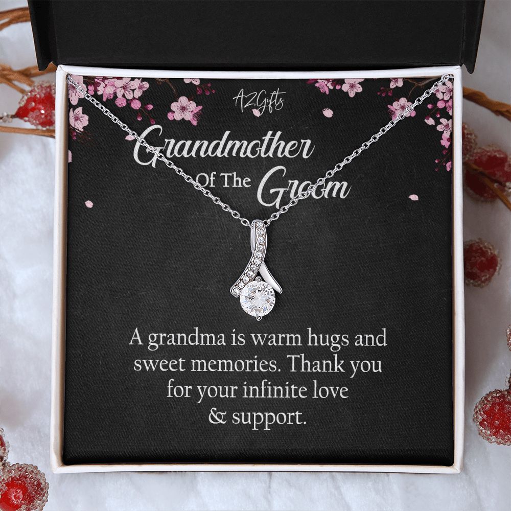 To My Grandmother Necklace, Gift for Grandmother Necklace, Mothers Day Gift For Grandma Nana, Grandma Jewelry From Grandchildren GrandKids , Jewelry Box Gift For Grandma Grandmother Alluring Beauty Necklace