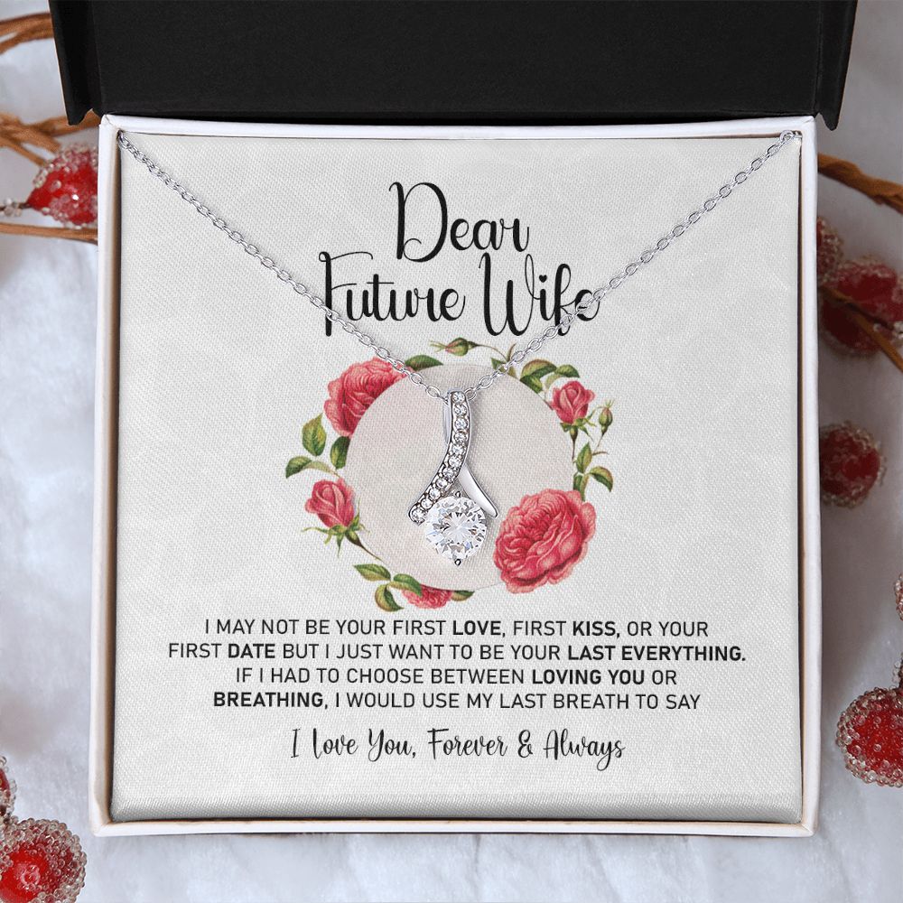 To My Girlfriend Necklace from Boyfriend To My Future Wife Necklace Jewelry For Girlfriend Gift For Girlfriend Gift for Her Romantic Birthday Valentines Day Gift For Girlfriend Gifts Necklaces 8 Alluring Beauty Necklace