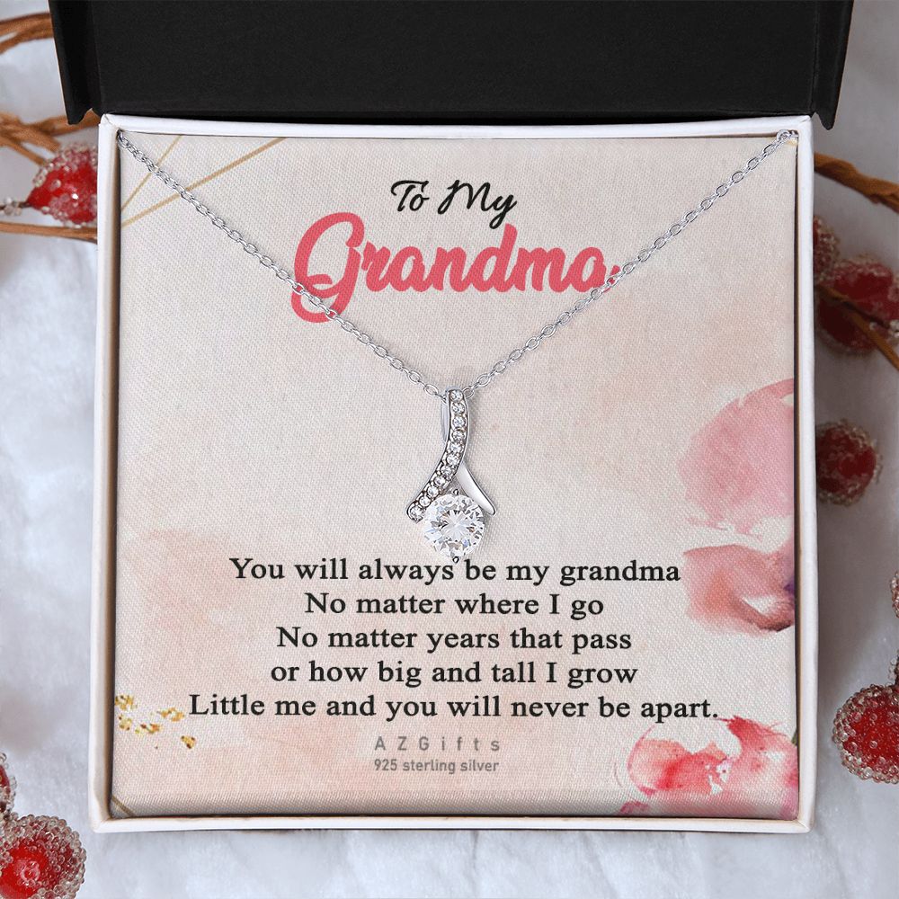 To My Grandma Necklace, Gift for Grandmother Necklace, Mothers Day Gift For Grandma Nana, Grandma Jewelry From Grandchildren GrandKids , Jewelry Box Gift For Grandma Grandmother13 Alluring Beauty Necklace