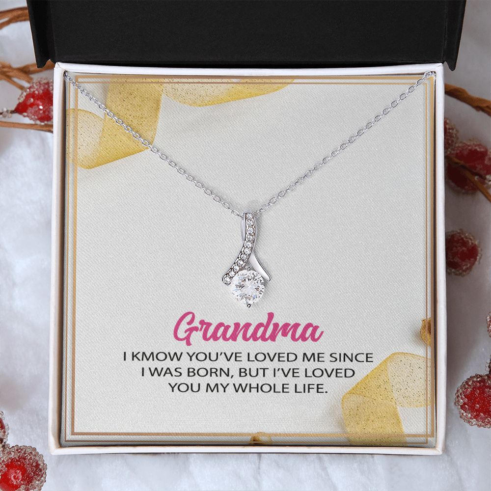 To My Grandma Necklace, Gift for Grandmother Necklace, Mothers Day Gift For Grandma Nana, Grandma Jewelry From Grandchildren GrandKids , Jewelry Box Gift For Grandma Grandmother12 Alluring Beauty Necklace