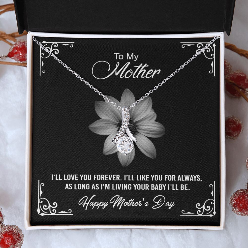Mom Necklace Gifts for Mom from Daughter to Mom Gifts for Mothers Day from Daughter, To My Mom Necklace from Daughter to Mom Birthday Gifts Necklace with Message Card and Gift Box2247 Alluring Beauty Necklace