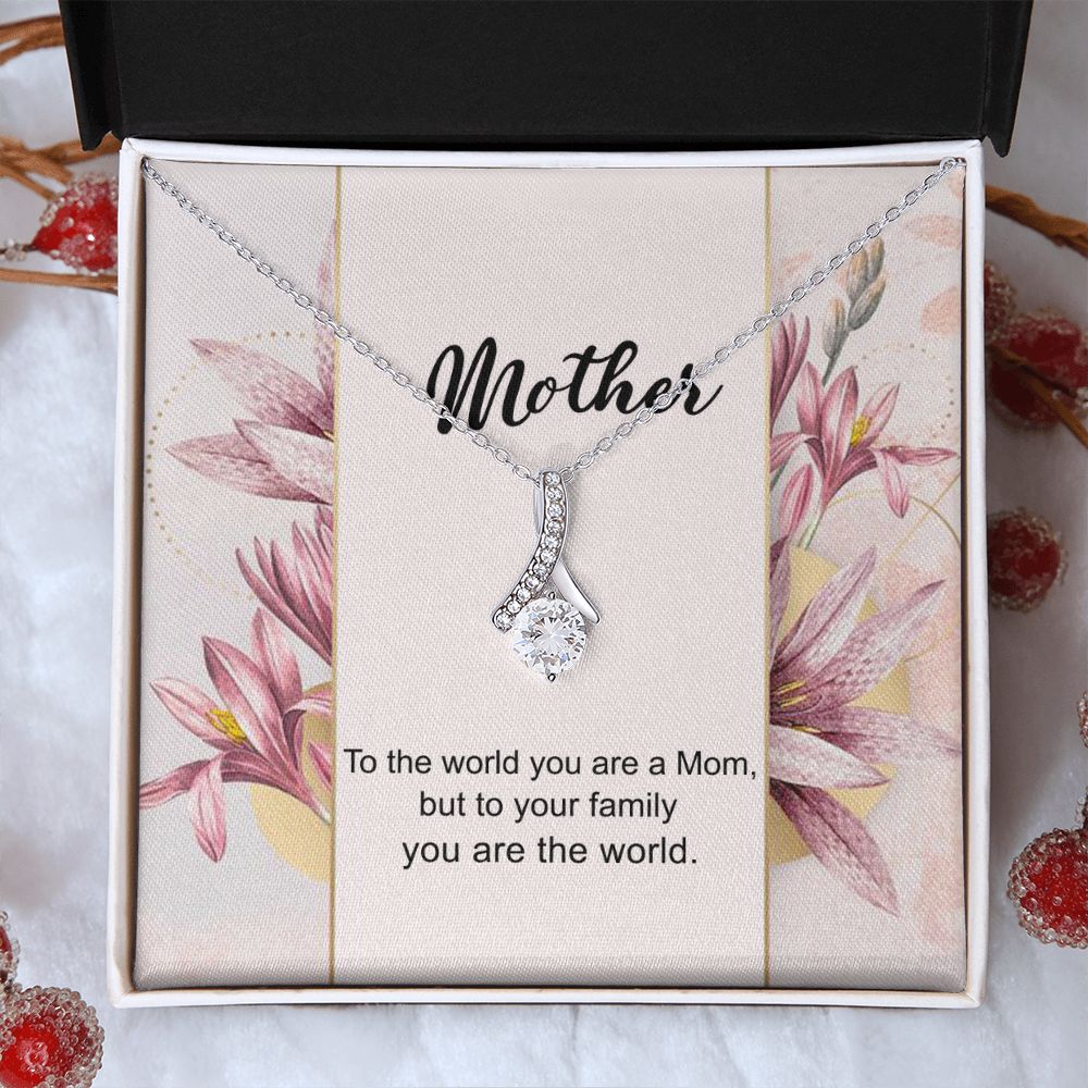 Mom Necklace Gifts for Mom from Daughter to Mom Gifts for Mothers Day from Daughter, To My Mom Necklace from Daughter to Mom Birthday Gifts Necklace with Message Card and Gift Box7 Alluring Beauty Necklace