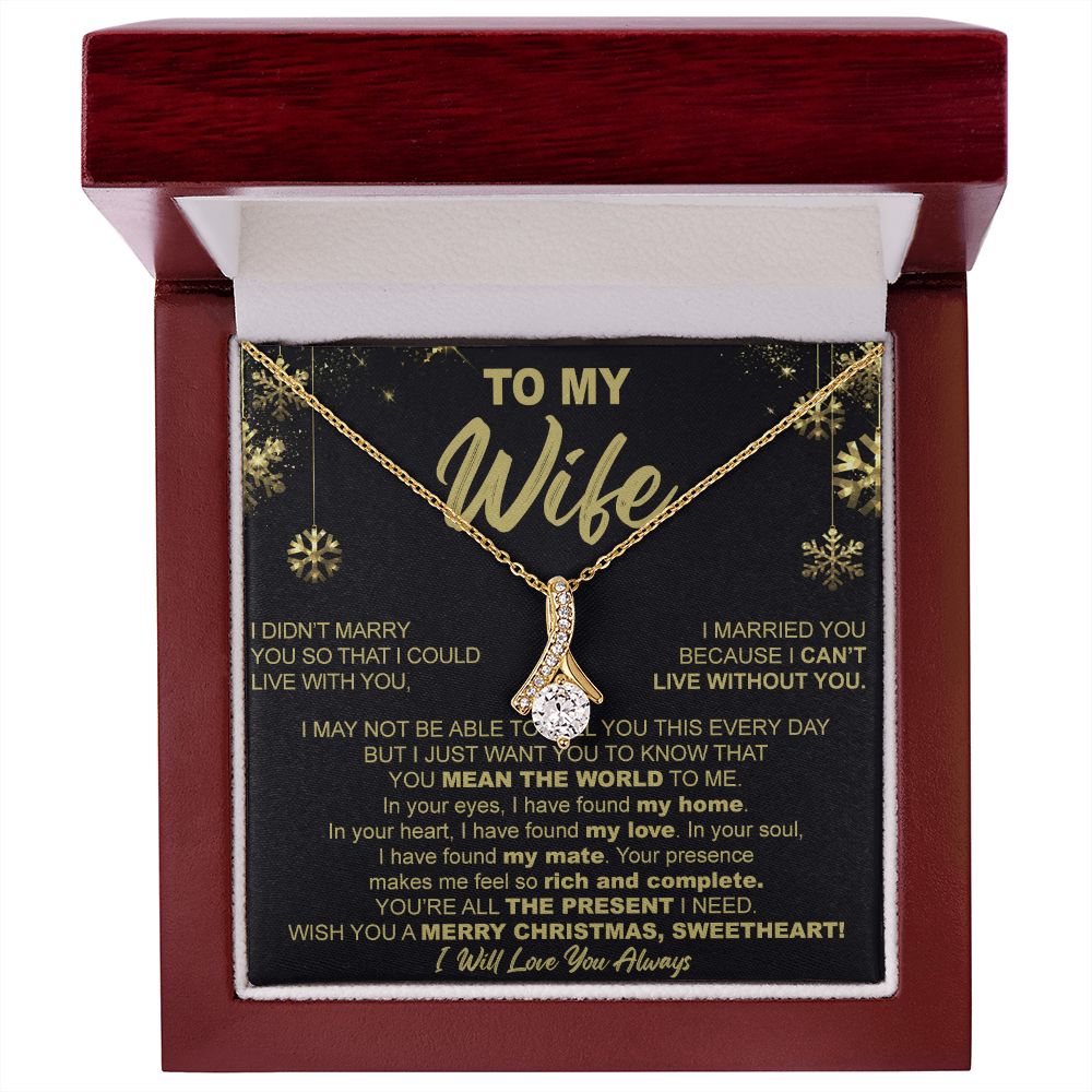 To My Wife Necklace Gifts for Wife Anniversary Birthday Christmas Gifts For Wife 175052393747