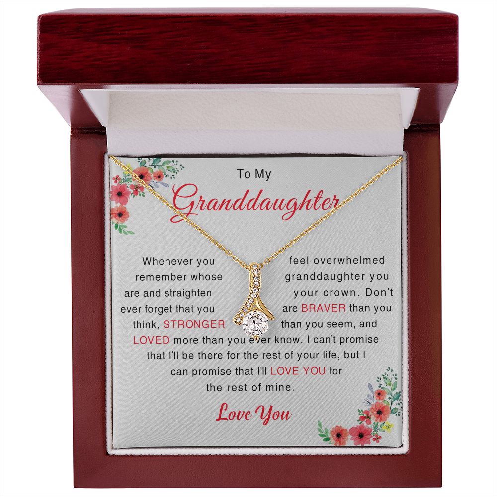 To My Granddaughter Necklace Christmas Gift For Granddaughter Jewelry for Her 175030331405
