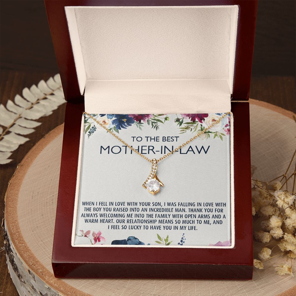 To My Mother-In-Law Gift Mothers Day Gift Necklace Mother-In-Law Gifts Jewelry Alluring Beauty Necklace