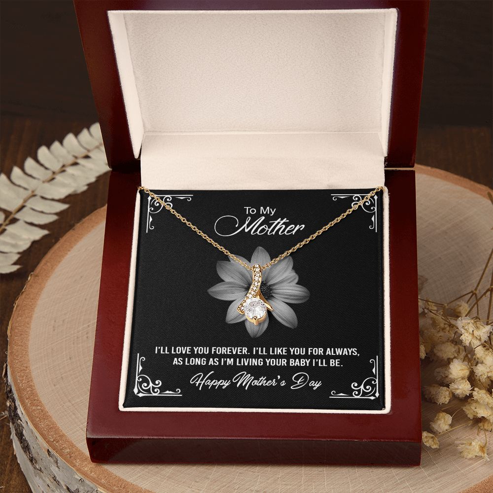 Mom Necklace Gifts for Mom from Daughter to Mom Gifts for Mothers Day from Daughter, To My Mom Necklace from Daughter to Mom Birthday Gifts Necklace with Message Card and Gift Box2247 Alluring Beauty Necklace