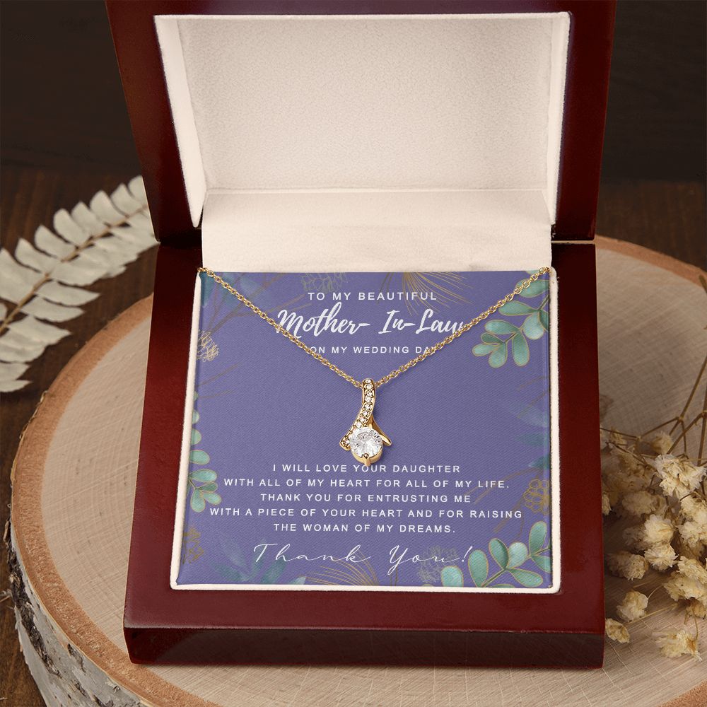 Mother in Law Necklace, Jewelry for Women, Future Mother in Law Gifts from Daughter in Law, Mother of Bride Gifts For Mother in Law, Birthday Gifts For Mother In Law From Daughter In Law8 Alluring Beauty Necklace