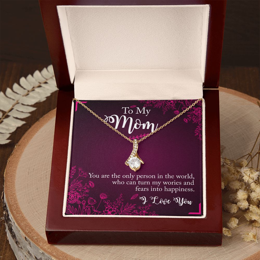 To My Mom Necklace Pendant Gift From Daughter Necklace You Are The Only Person Gift For To Mom Happy Mother's Day Mother In Law Gift On Birthday Anniversary Gift 30821 Alluring Beauty Necklace