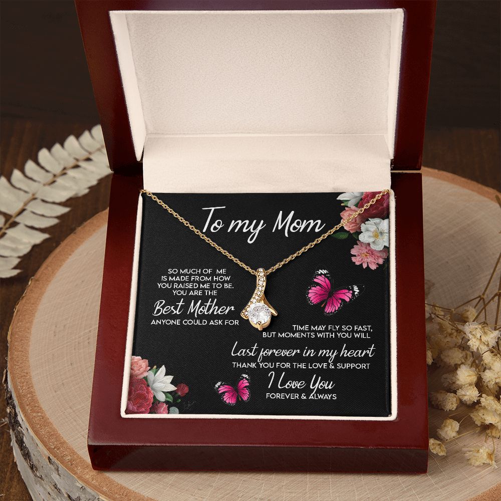 To My Mom Necklace, Gift For Mom, Mother's Day Gift from Daughter, Mom Jewelry Gift for Mothers Day, Birthday Gift for Mother, Moms Gift from Daughter Son, Necklace for Mom Mother 13 Alluring Beauty Necklace