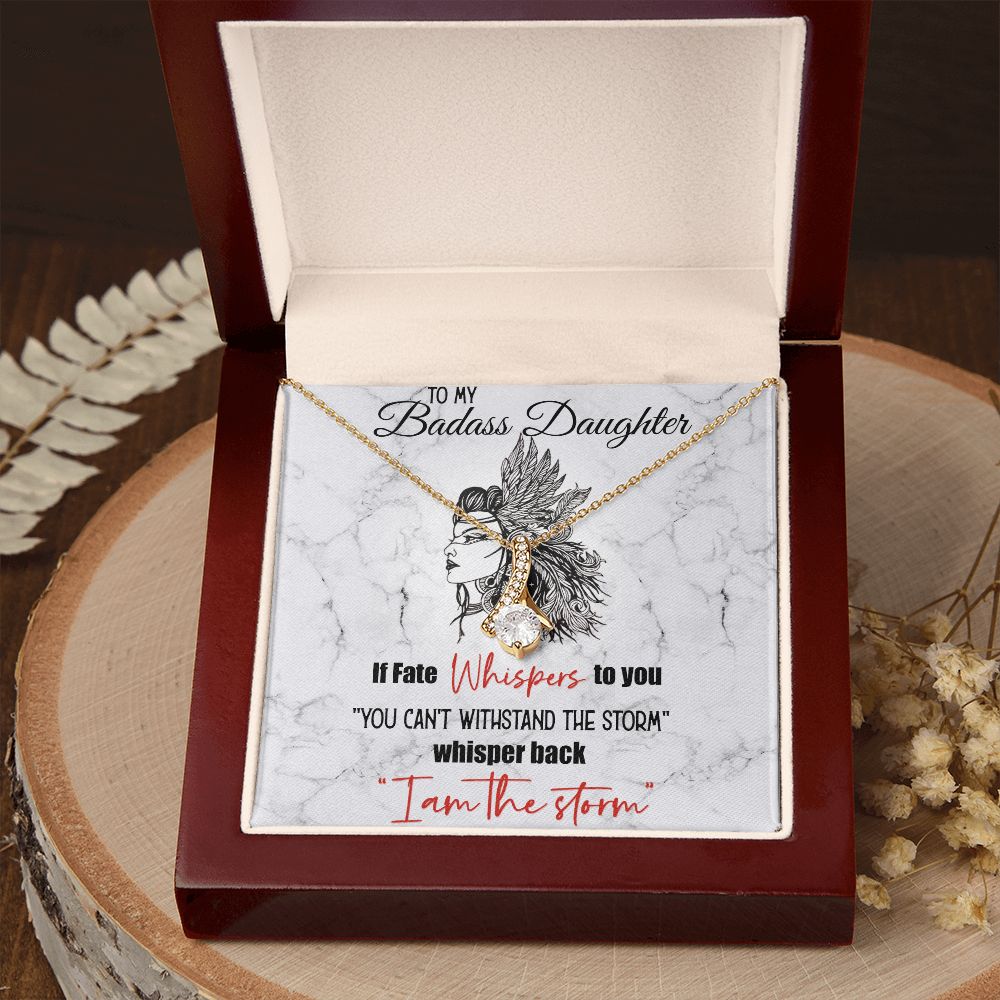 Bonus Daughter Gifts From Stepdad, Step Daughter Gifts From Stepmom, Stepdaughter Gifts From Stepdad, Father Stepdaughter Necklace, To My Bonus Daughter Necklaces, Christmas Gifts For Bonus10 Alluring Beauty Necklace