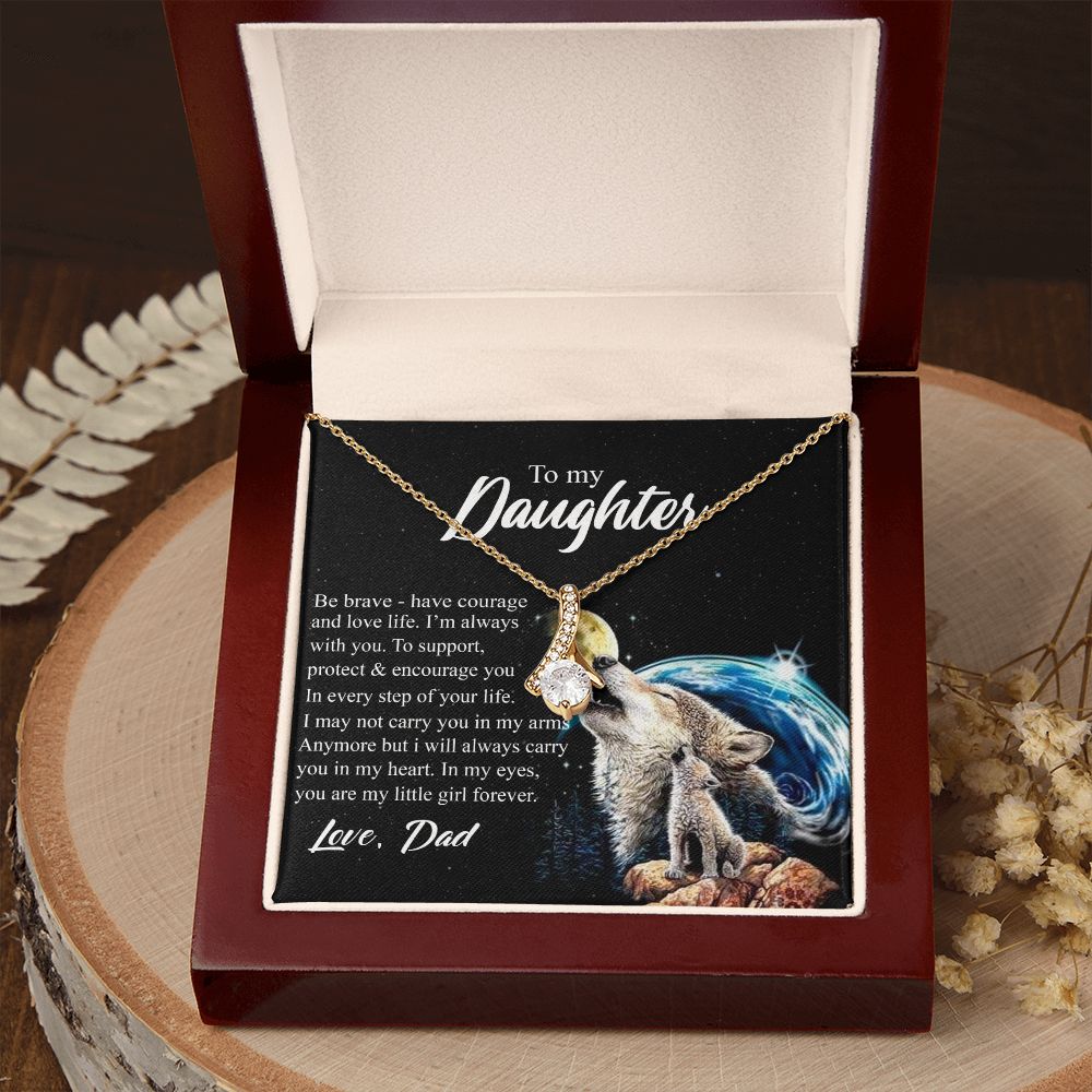 Mother Daughter Gift Ideas, To My Daughter Gift Necklace from Mom, Jewelry Pendant Present for Daughter, Birthday Christmas Gift Graduation Gifts for Daughters, Mother and Daughter Necklace 26 Alluring Beauty Necklace