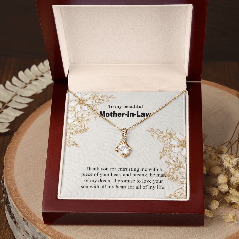 Mother in Law Necklace, Jewelry for Women, Future Mother in Law Gifts from Daughter in Law, Mother of Bride Gifts For Mother in Law, Birthday Gifts For Mother In Law From Daughter In Law14 Alluring Beauty Necklace