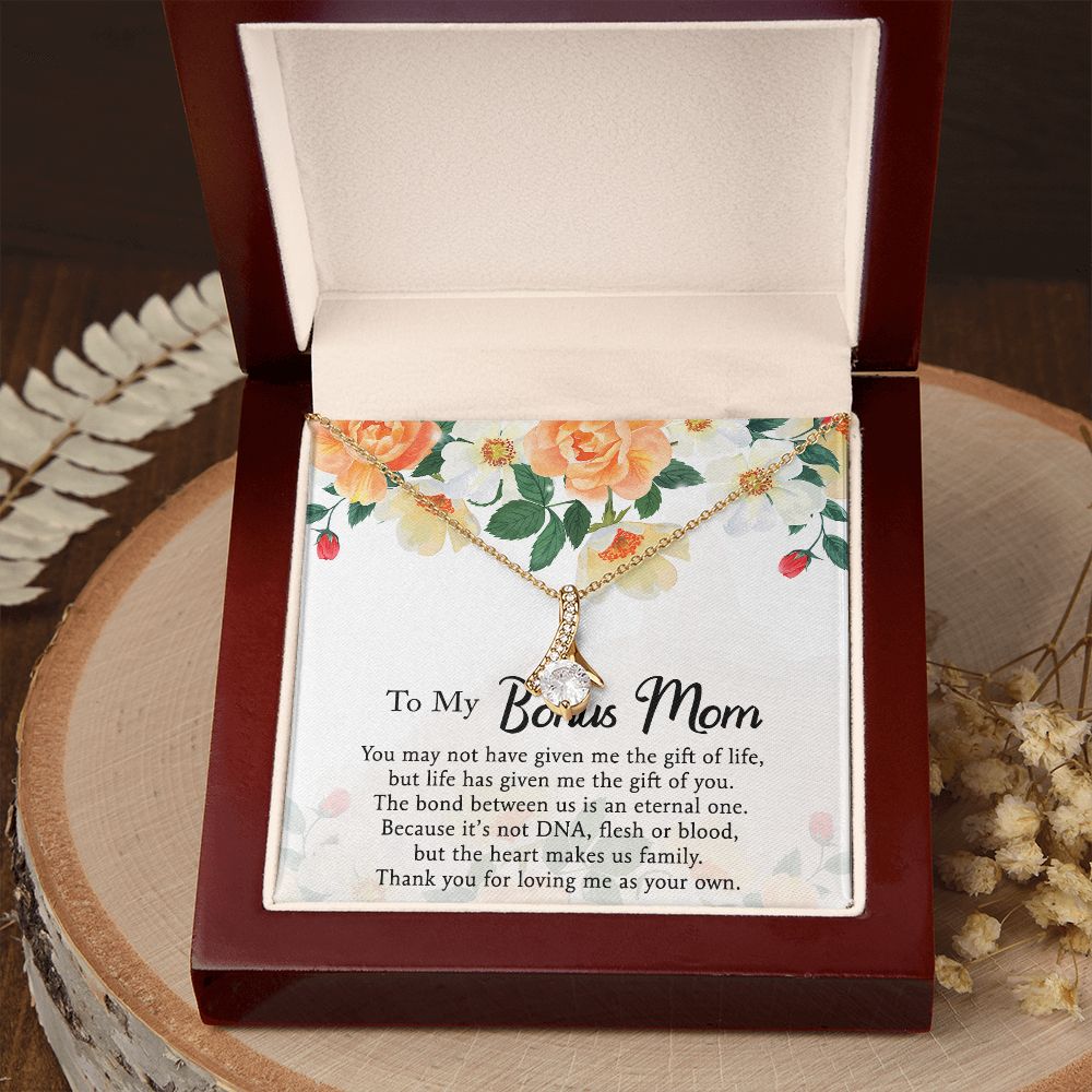Mother Daughter Necklace as Daughter Gift from Mom, Mom Necklace as Christmas Gift for Mom from Son, Birthday Gift for Mother in Law Necklace, Bonus Mom Gifts for Step Mom Necklace5 Alluring Beauty Necklace