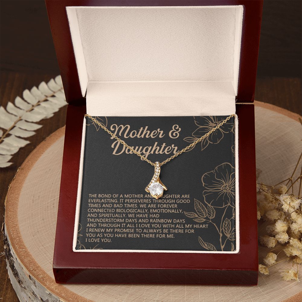 Mother Daughter Necklace Mothers day Necklace Mother Daughter Gift Mother Daughter Jewelry Gift For Daughter From Mom Daughter Mother Alluring Beauty Necklace