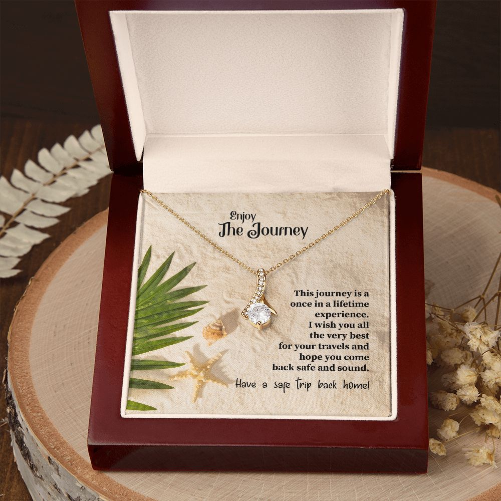 To My Mom Mother Necklace Pendant Gift Enjoy Your Journey By Sanad With Message Card Gift For Mom Alluring Beauty Necklace