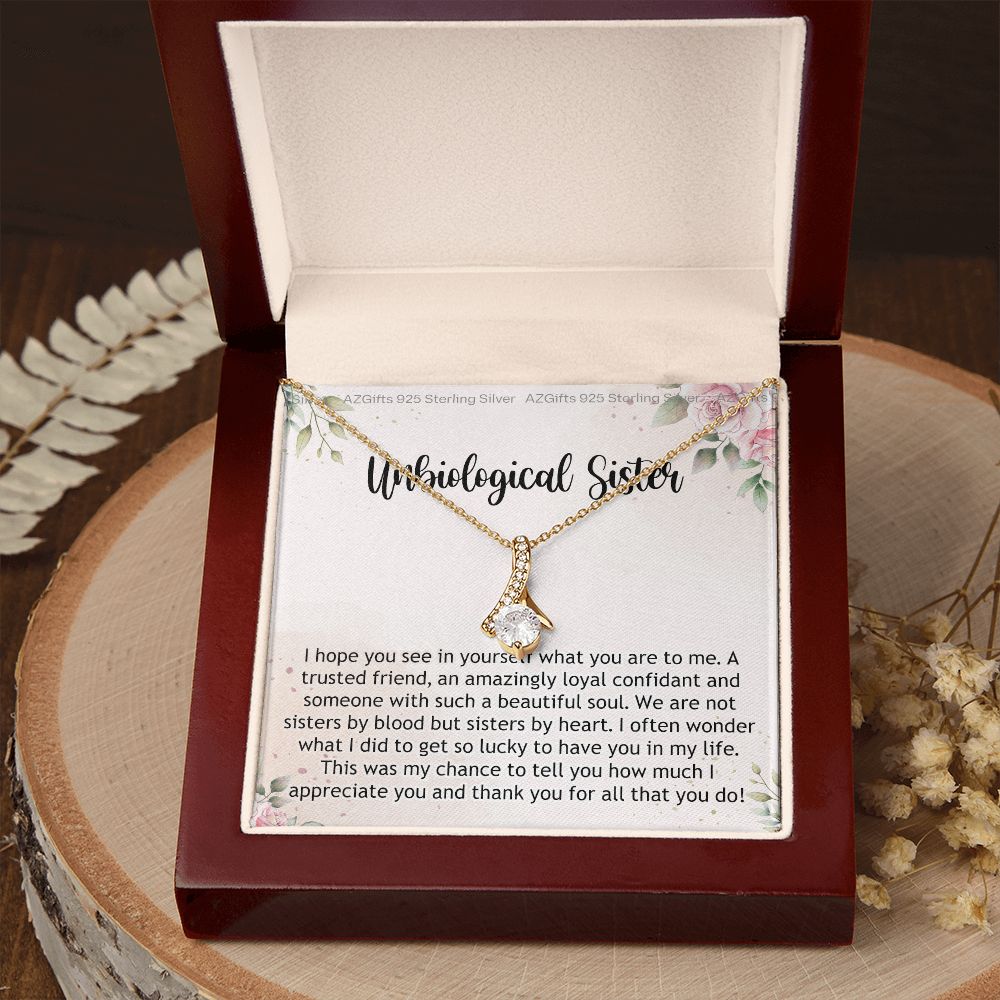 Gifts For Unbiological Sister, Unbiological Sister Gift, Unbiological Sister Gift Birthday, Gift For Best Friends Birthday, Best Friend Gift Alluring Beauty Necklace