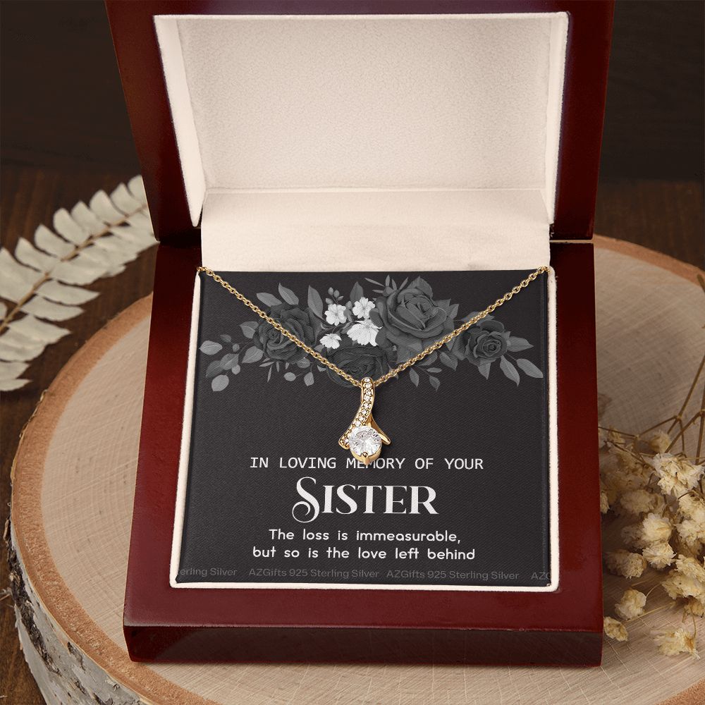 In Memory Of Your Sister, Sympathy Gift Loss Of Sister, Sympathy Gift Box, Loss Of Sister Necklace, Loss Of Sister, Loss Of A Sister Alluring Beauty Necklace