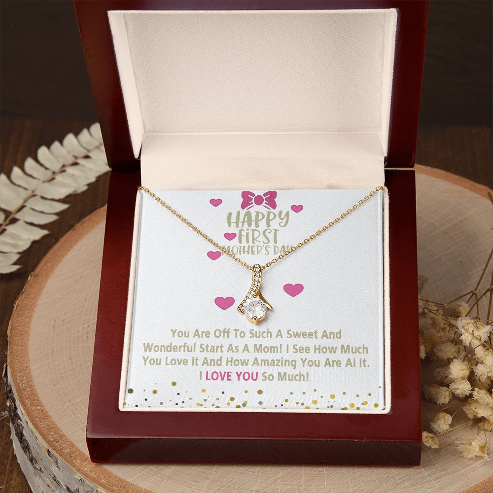 Mom Necklace Gifts for Mom from Daughter to Mom Gifts for Mothers Day from Daughter, To My Mom Necklace from Daughter to Mom Birthday Gifts Necklace with Message Card and Gift Box15 Alluring Beauty Necklace