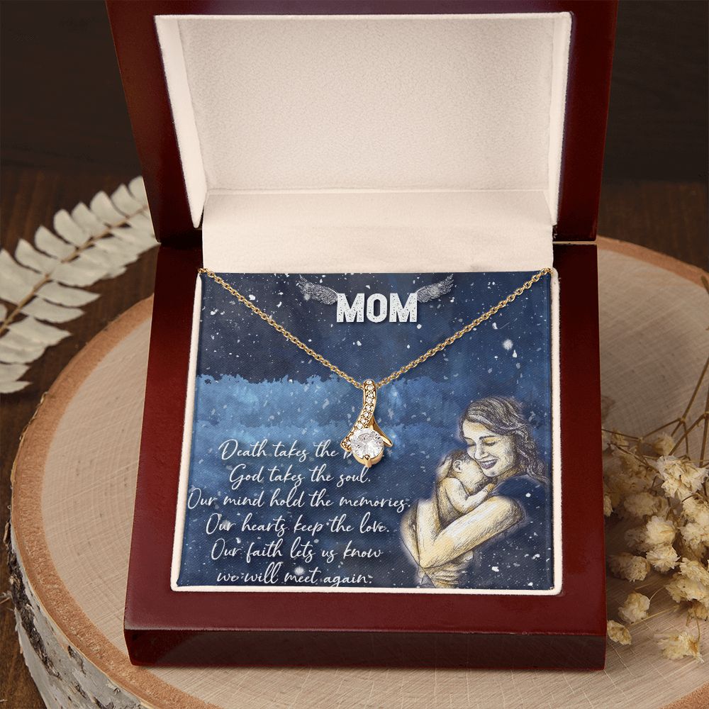 To My Mom Necklace Pendant Gift From Daughter Your Faith Lets Us Know With Message Card Gift For Mom Alluring Beauty Necklace