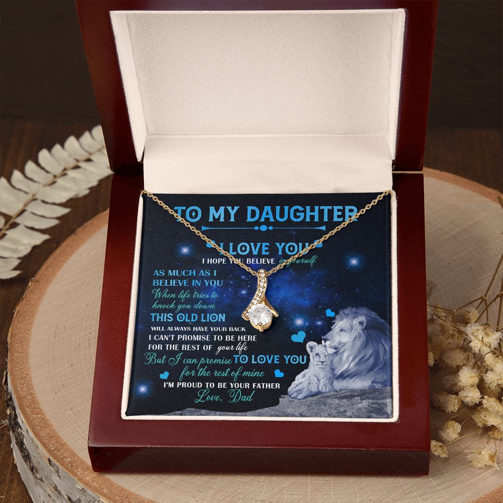 Dad To Daughter Necklace Jewelry Gift for Daughter from Dad Father Daughter Gift 175009114907 Alluring Beauty Necklace