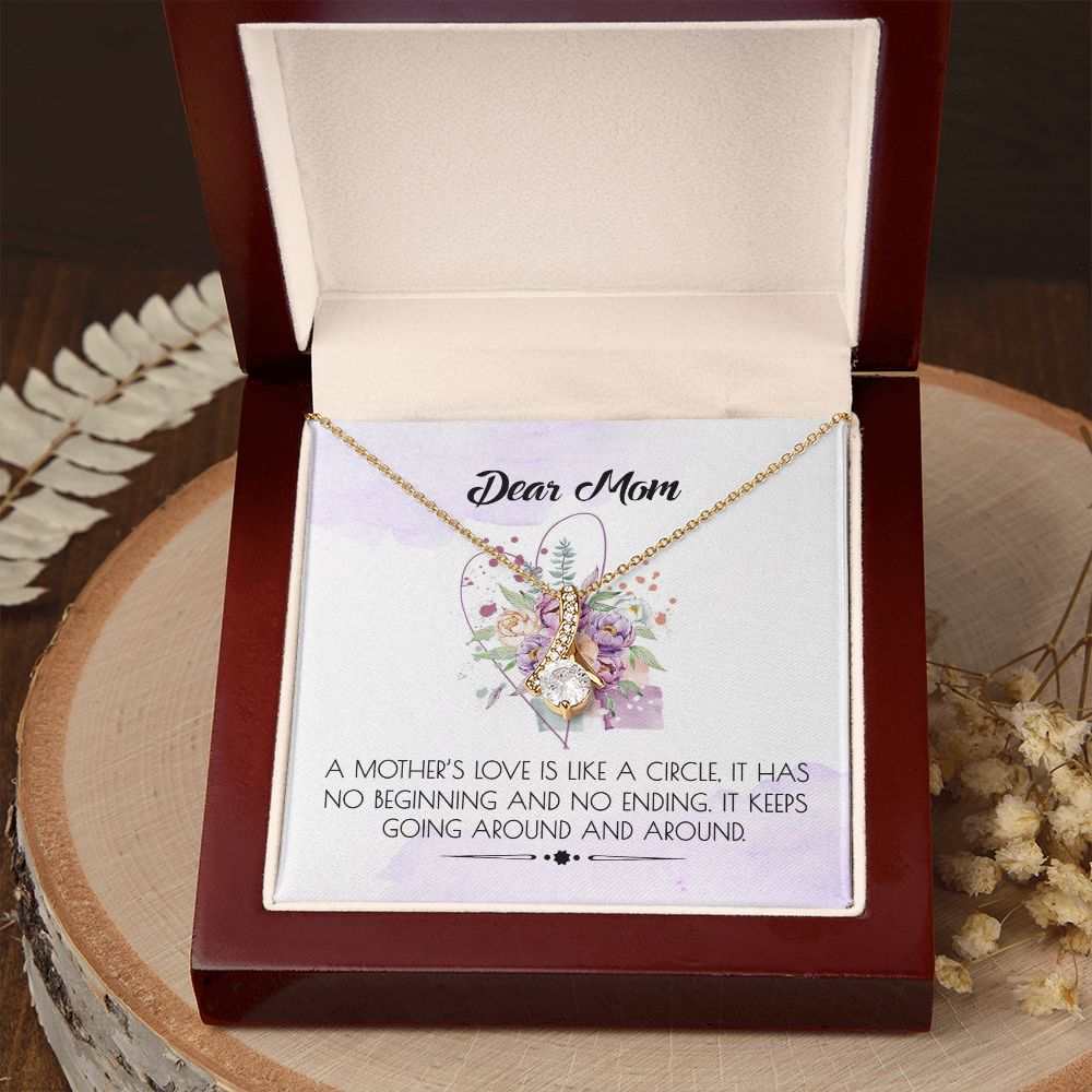 To My Mom Necklace Pendant Gift From Daughter Or Son Happy Mother's Day Gift For Mom Birthday, Anniversary Alluring Beauty Necklace