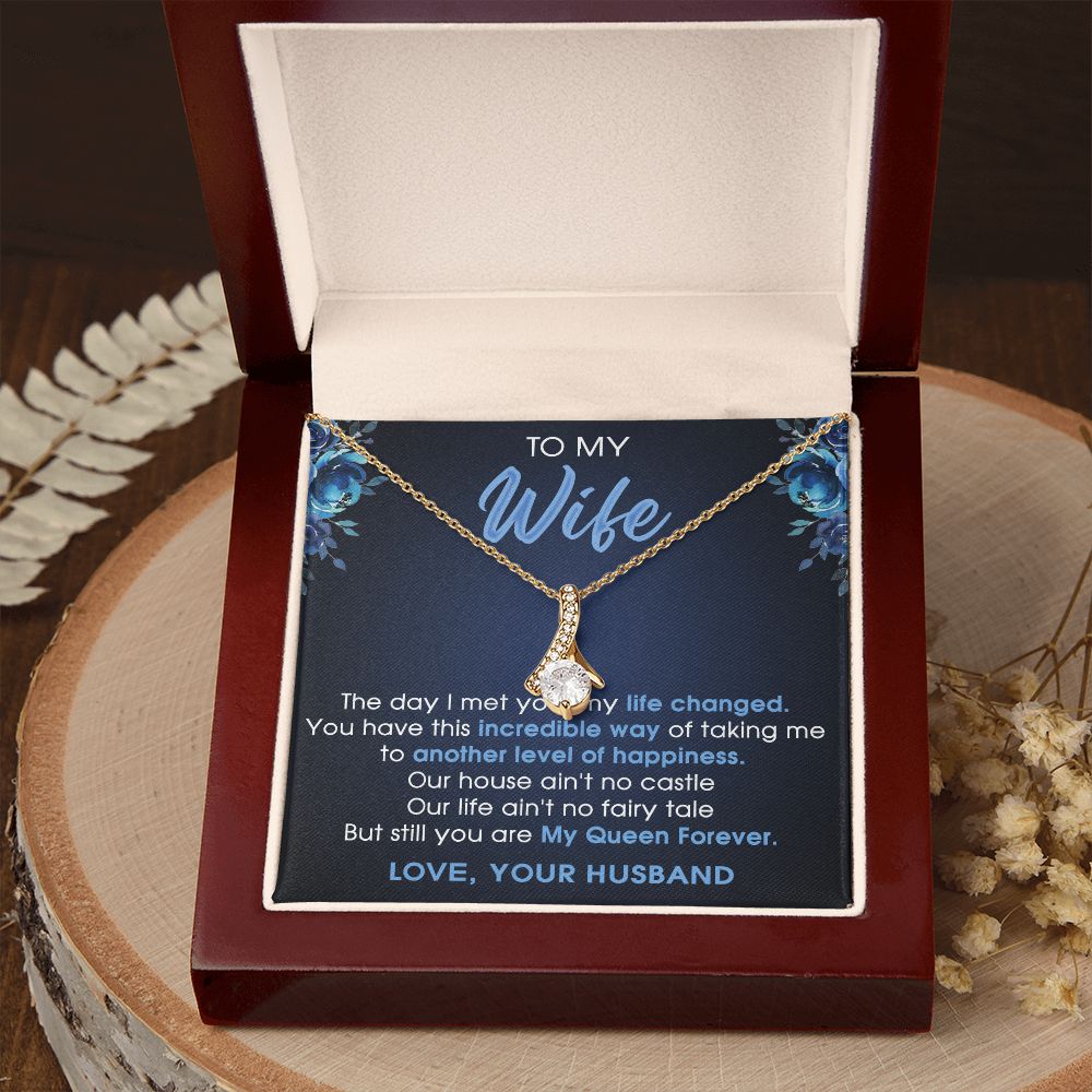 To My Wife Gift Jewelry Gift For Wife Birthday Gift For Wife Necklace For Wife Alluring Beauty Necklace